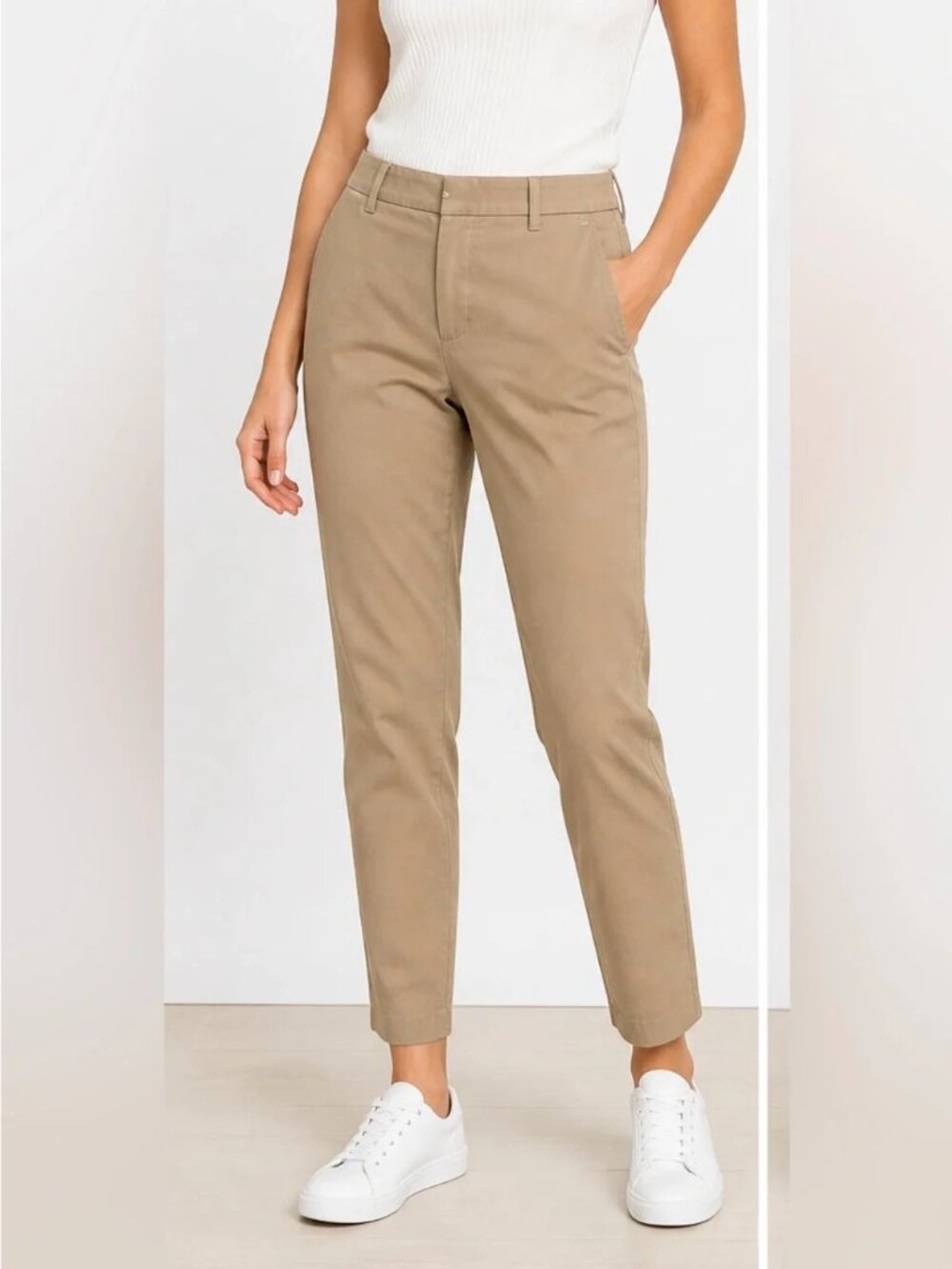POLO RALPH LAUREN CLASSIC STRAIGHT LEG KHAKI CHINO PANTS 4 PREPPY CASUAL LOGO